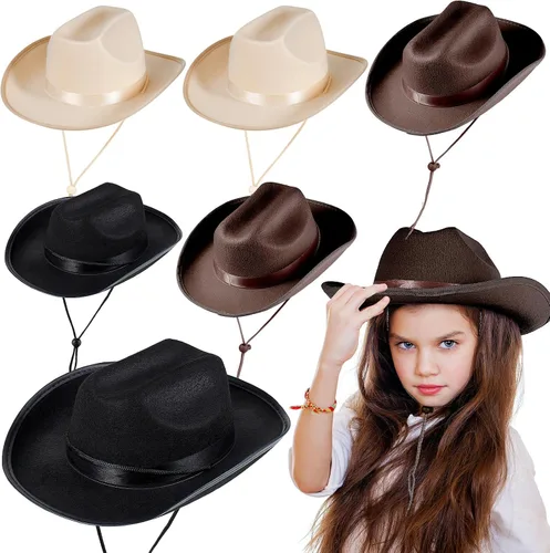 Vista 20 de Hercicy Sombreros de vaquero para niños pequeños, sombrero de vaquera para niños y niñas, accesorios de disfraz de bebé, suministros de fiesta
