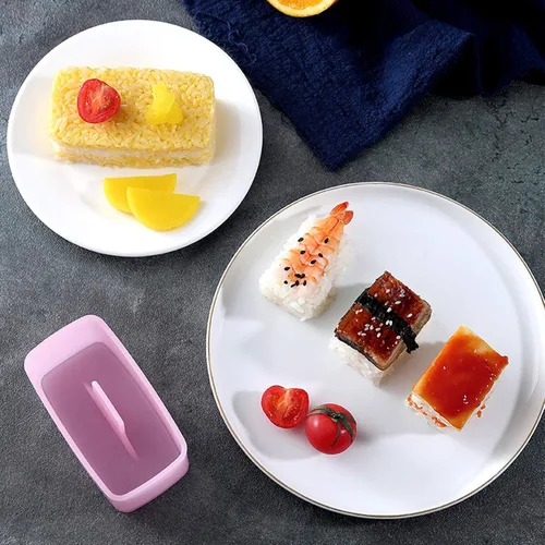 Vista 9 de Molde Onigiri, 3 kits de herramientas Bento, molde de bola de arroz triangular (S + L), molde de Musubi, kit de prensa para hacer Musubi