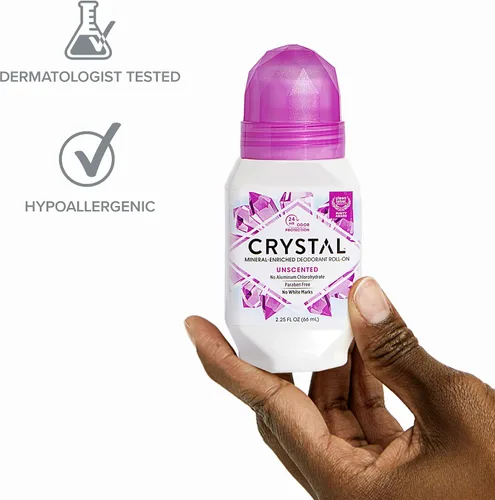 Vista 4 de Desodorante a bolilla para el cuerpo Crystal, 66,54 cc, paquete de 2