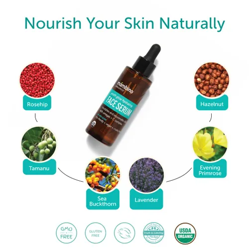 Vista 2 de Suero hidratante de vitamina C para la cara, orgánico, suero juvenil para piel opaca, enrojecimiento y envejecimiento, cuidado de la piel facial