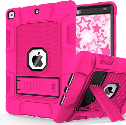 Vista 28 de Funda para iPad de 7ª/8ª generación, funda para iPad 10.2, híbrida, resistente, a prueba de golpes, funda de protección contra caídas construida