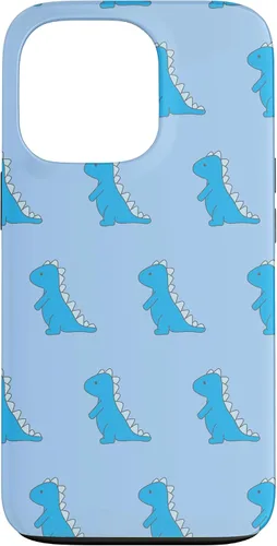 Vista 10 de Dinosaur T Rex Phone Case Cute Blue Cartoon Pattern Case for iPhone 17