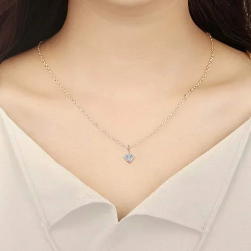 Vista 4 de Fourseven Jewelry - Colgante de plata de ley 925, diseño de loto azul para pulsera y collar