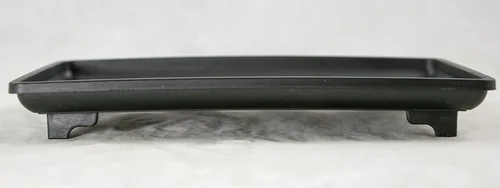 Vista 4 de Bandeja rectangular de plástico negro para humedad/goteo para árbol bonsái y plantas de interior de casa 5.25"/ 7"/ 9"/10.5