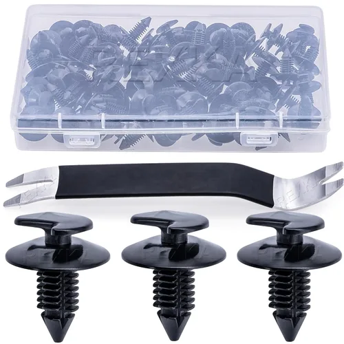 Vista 7 de Rexka 10 clips de retención para panel de puerta 6033862 compatibles con Chrysler Jeep Wrangler YJ, Jeep CJ7, Jeep CJ8 Scrambler