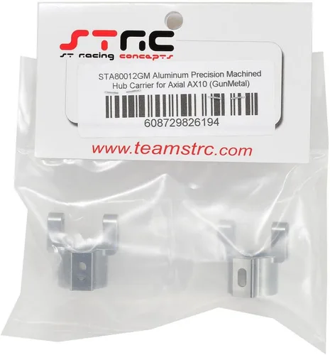 Vista 2 de STA80012GM CNC mecanizado de aluminio C-Hub para SCX10/Ax10 (par) Gunmetal