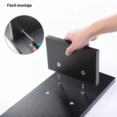 Vista 7 de EUREKA ERGONOMIC Soporte de monitor dual de fibra de carbono ajustable