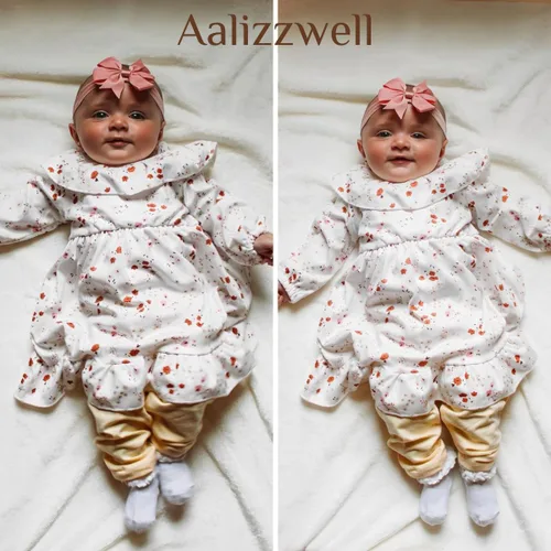 Vista 3 de Aalizzwell Conjunto de leggings de vestir para bebés y niñas