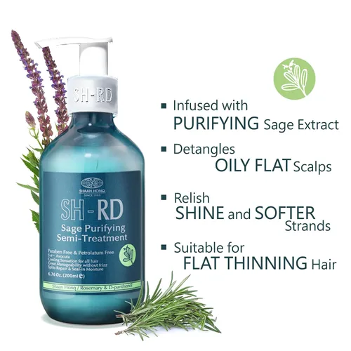 Vista 2 de SH-RD Semitratamiento purificador de salvia para cabello graso/cuero cabelludo Acondicionador equilibrante con extracto de salvia clarificante
