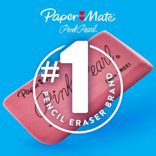 Vista 6 de Paper Mate Pink Pearl Erasers, Medium, 24 Count