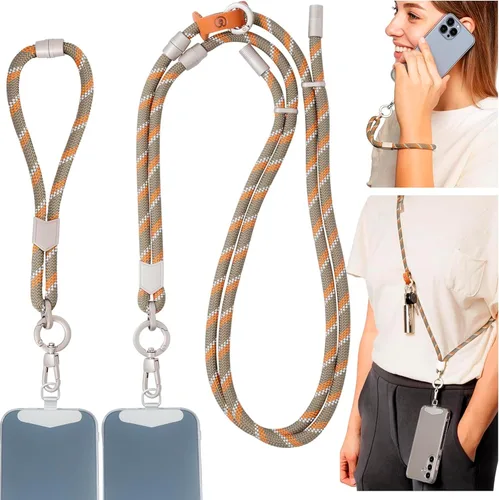 Vista 8 de Pulpo - Cordón antirrobo 2 en 1 para teléfono y correa de muñeca para iPhone y Android, correa ajustable para teléfono celular y correa universal