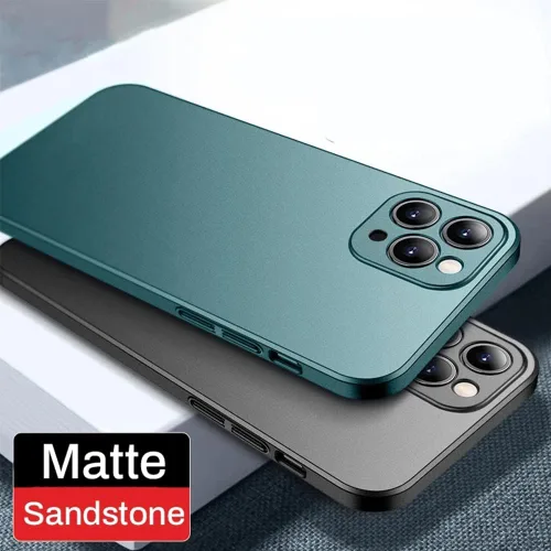 Vista 2 de Casechics Funda compatible con iPhone, funda de lujo mate de policarbonato duro de lujo, ajuste delgado, ultra delgada, ligera, protección de lente
