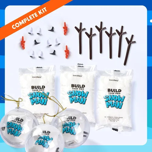 Vista 7 de Dan&Darci Kit de fabricación de muñeco de nieve para niños, kits de manualidades para niñas, niños, niños pequeños, niños, niños pequeños