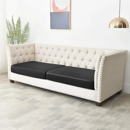 Vista 3 de Yates Home Funda de cojín de piel sintética para sofá, impermeable, elástica, para asiento de caravana, sofá biplaza, protector de muebles, funda
