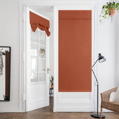 Vista 35 de HOMEIDEAS Cortinas Opacas para Aula para Puerta Principal, Cubierta de Ventana de Puerta de Aula, Persianas de Privacidad con Aislamiento Térmico
