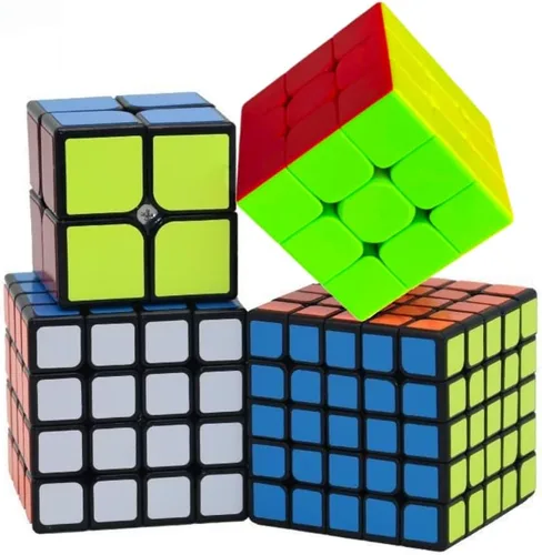 Vista 2 de Cubo de Velocidad 4x4, Cubo 4x4 Puzzle Negro
