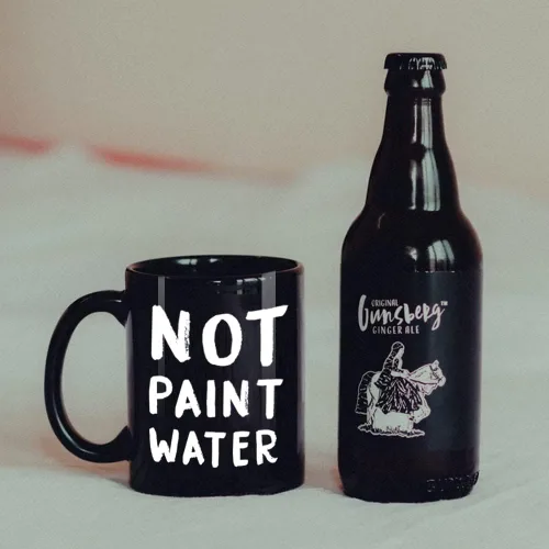 Vista 3 de FALJIOK Divertida taza de café de agradecimiento para profesores de arte, no pintor de agua, regalos para artista, taza de café novedosa