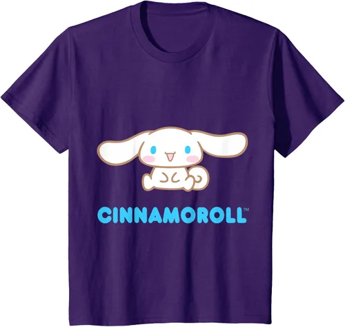 Vista 30 de Cinnamoroll Character Front and Back T-Shirt S Negro