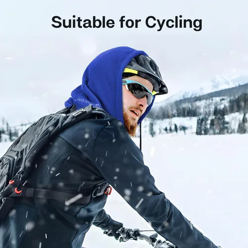 Vista 32 de Joyoldelf Máscara de esquí para hombres y mujeres, pasamontañas, máscara facial completa de invierno, máscara deportiva transpirable