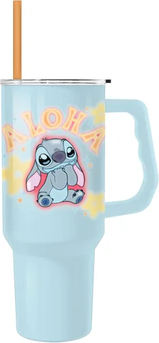 Vista 20 de Silver Buffalo Pokemon Cafe Art Mimikyu Stainless Steel Tumbler, 30oz