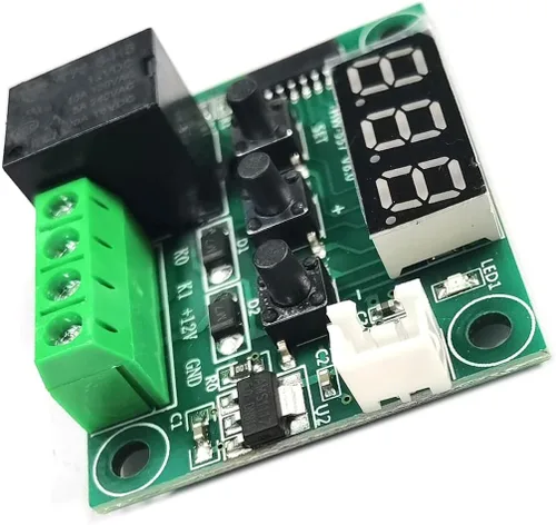 Vista 2 de Kiro&Seeu W1209 12V DC Controlador de Temperatura Digital Tablero Micro Termostato Digital -58.0-230.0 °F Interruptor de módulo de control