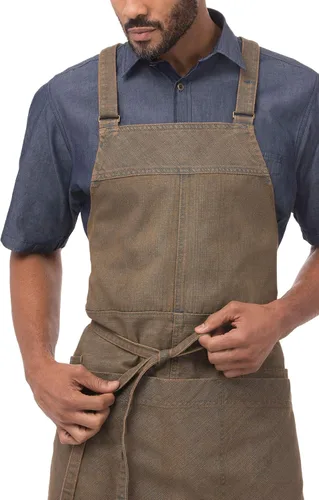 Vista 5 de Chef Works Delantal unisex Uptown con espalda cruzada