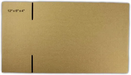 Vista 5 de EcoSwift 5 cajas de embalaje de la cartulina acanalada 12x6x4 que envían por correo los cartones móviles de la caja de envío