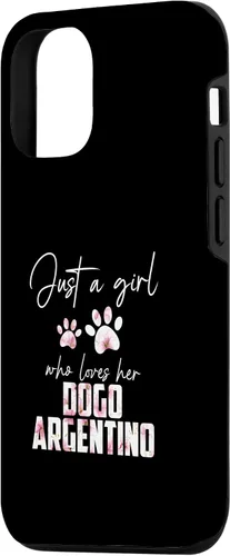 Vista 2 de Funda para iPhone 15 Just a girl who loves her dogo argentino