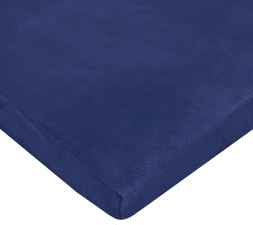 Vista 12 de TL Care Heavenly Soft - Sábana bajera ajustable de felpilla para cuna de 24 x 38 pulgadas, cálida y acogedora, color azul, para niños y niñas, se
