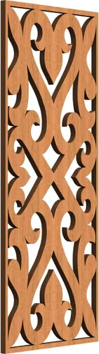 Vista 55 de Keene Paneles de pared decorativos de madera con calado, 9 3/8 pulgadas de ancho x 24 3/8 pulgadas de alto x 1/4 de alto, abedul Birch