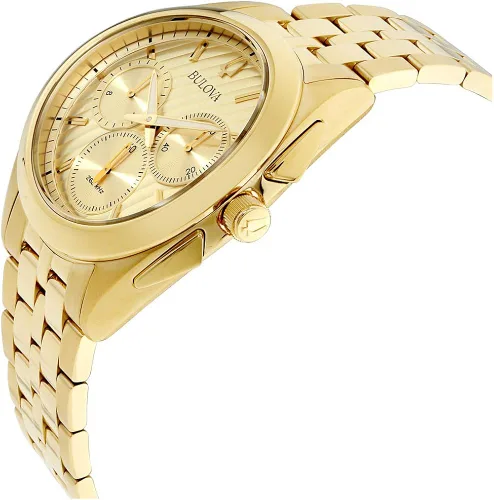 Vista 4 de Bulova Reloj analógico de cuarzo para hombre con correa de acero inoxidable 97A125