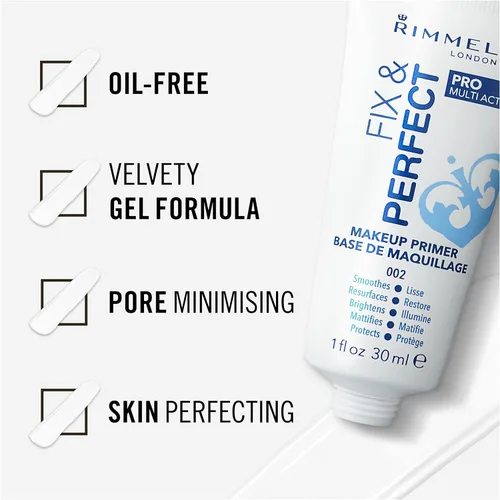 Vista 3 de Rimmel Fix y Perfect Pro Manual, Foundation Primer, 1 onza líquida