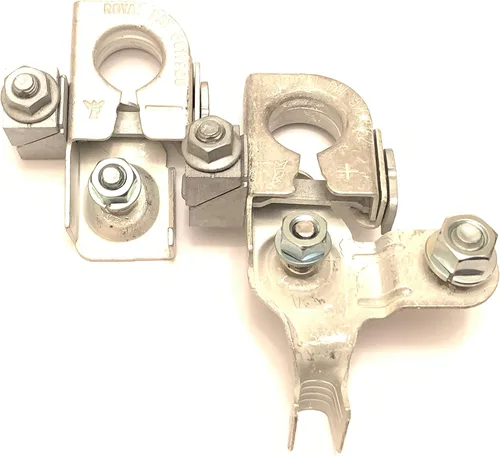 Vista 2 de NUEVO BT4Z-14450-AA POSITIVE & BT4Z-14450-BA NEGATIVA Abrazadera de terminal de batería - EDGE F-150 Explorer Flex Focus w NUTS