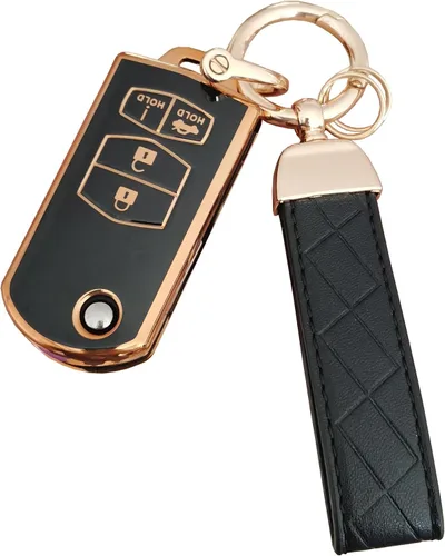 Vista 8 de Funda para llavero Mazda con llave remota, compatible con Mazda 2 3 5 6 CX-5 CX-7 CX-9 RX-8 MX-5 Miata