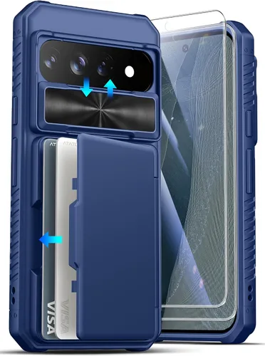 Vista 33 de ATATOO Funda tipo cartera para Google Pixel 10 Pro XL, tarjetero integrado (3-5 tarjetas) [bloqueo RFID] y cubierta de cámara deslizante, protección