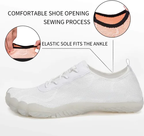 Vista 3 de AFT AFFINEST Zapatos acuáticos para hombre y mujer, zapatos acuáticos de secado rápido, zapatos de playa descalzos para natación, piscina, yoga