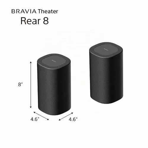 Vista 5 de Sony BRAVIA Theater Bar 8 Barra de sonido de 11 altavoces (HT-A8000) con subwoofer inalámbrico SA-SW3 y altavoces traseros inalámbricos SA-RS8