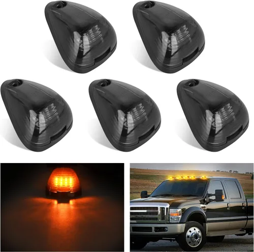 Vista 15 de Nilight Luz de Marcador Lateral Ovalada de 2.5 Pulgadas 10PCS Ámbar 2 Diodos LED Luces de Guardabarros y Separación de Remolque Impermeables