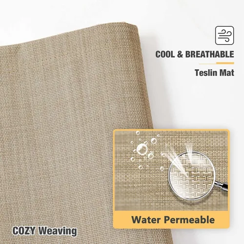 Vista 6 de Veehoo Cama elevada para perros a prueba de mordidas - Cuna elevada refrescante para mascotas - Marco de aluminio plateado y tela de malla