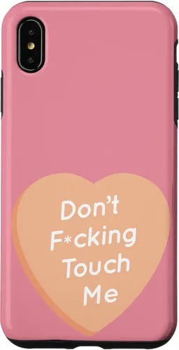 Vista 11 de Don't F Touch Me - Carcasa para iPhone 17, diseño de texto de corazón