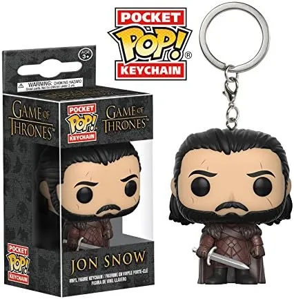 Vista 2 de Funko Llavero Pop GOT - Figura de juguete de nieve de Jon