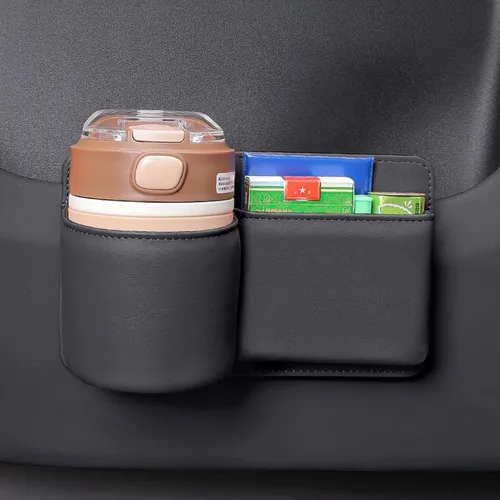 Vista 7 de Organizador de almacenamiento de ventana de automóvil, soporte para tazas de agua de 2.7 pulgadas para puerta lateral del automóvil, organizador