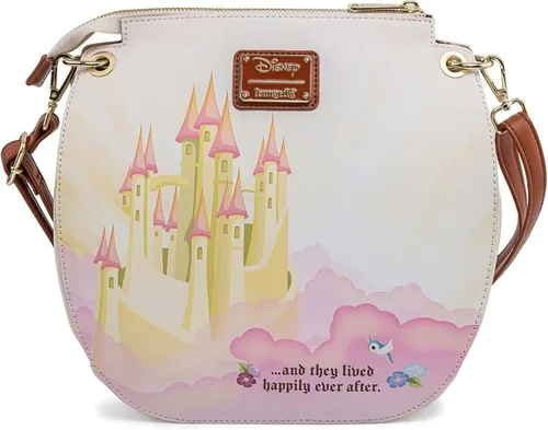 Vista 4 de Loungefly x Disney Kingdom Hearts Keys Allover-Print Nylon Passport Crossbody Bag