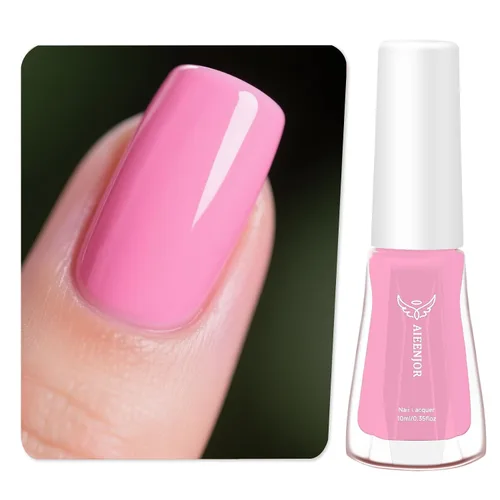 Vista 14 de Esmalte de uñas negro, esmalte de uñas de secado rápido, sin rayas, esmalte de uñas de larga duración para uñas de boda de otoño, manicura acogedora