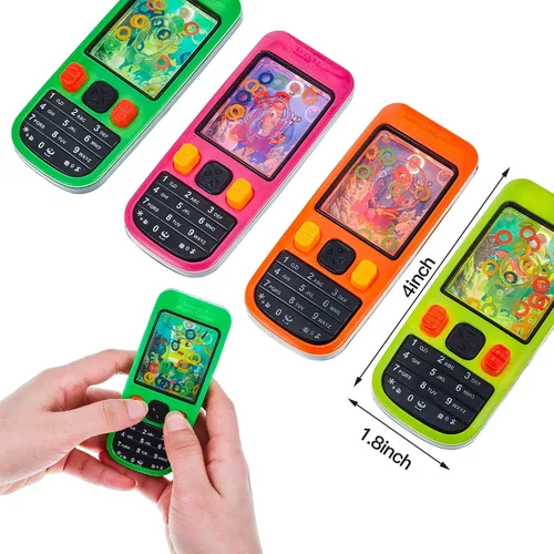 Vista 3 de Gejoy 10 Piezas Juegos de Anillos de Agua Portátiles Regalos de Fiesta para Niños Juego de Lanzamiento de Anillos de Agua de Teléfono Celular