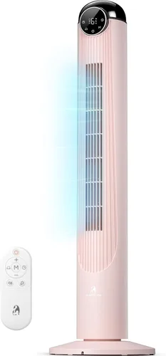 Vista 16 de Antarctic Star Ventilador de torre T36, ventilador oscilante sin aspas de 36 pulgadas con control remoto, 6 velocidades y 4 modos, pantalla LED