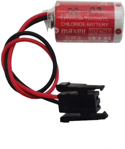 Vista 2 de YICUAA 10 Uds ER3 3.6V 1100mAh PLC batería de litio PM-20BL F940 con enchufe negro