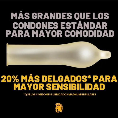 Vista 2 de Trojan Magnum Bareskin - Condones de tamaño grande, 10