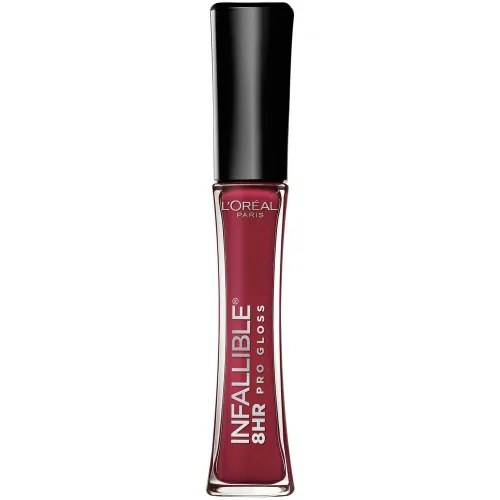 Vista 36 de L'Oreal Paris Makeup Infallible - Brillo labial hidratante de 8 horas, pétalo nude, 0.21 onzas líquidas Pétalo Desnudo