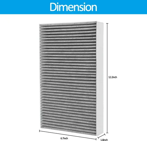 Vista 7 de 4 paquetes F1 de reducción de alérgenos de carbono + eliminación de olores, filtro de repuesto F1 HEPA para purificador de aire compatible con 3M